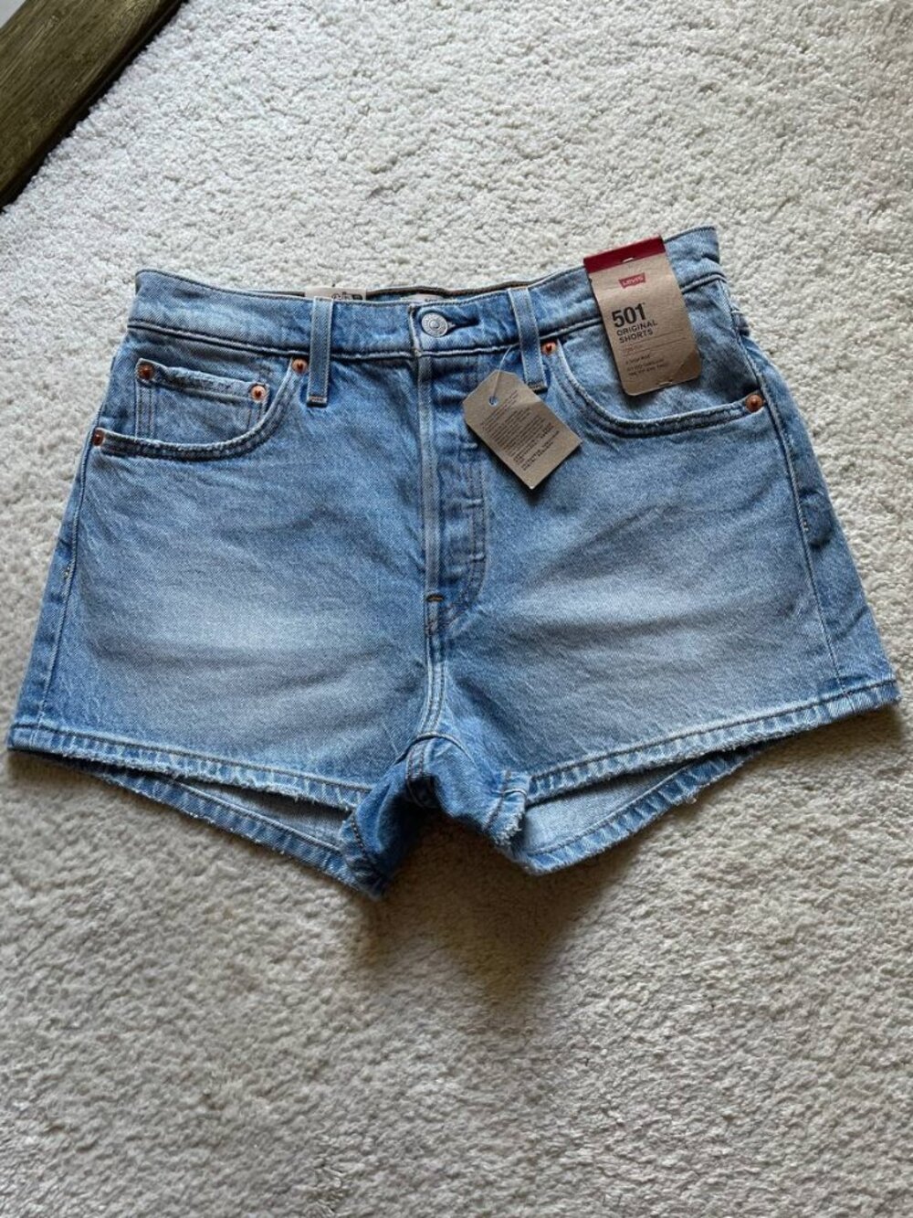 NWT Levi's 501 High Rise Stretch Shorts Size 29